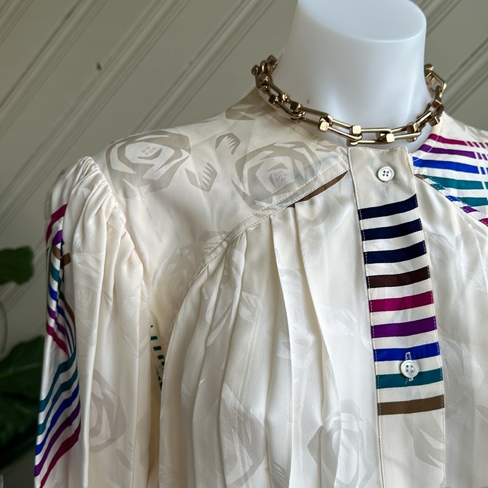 v i n t a g e... Argenti Silk Skirt and Blouse Size 12 - Picture 4 of 17